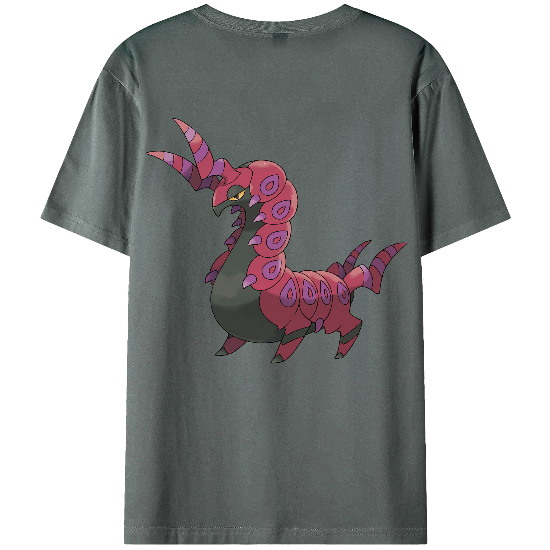 （画像用） ポケットモンスター Pokémon 綿100％ メンズ半袖Tシャツ（バックプリント） 通気性